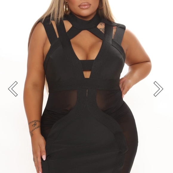 Desiree Bandage Mini Dress - Black - Picture 9 of 9